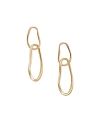 Skagen Women's Anja Pebbles Gold Brass Drop Earrings