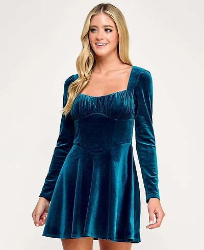Seni & Cade Junior's Long Sleeves Short Dress