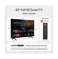 40" 1080p Full Hd Smart Tv Bundle