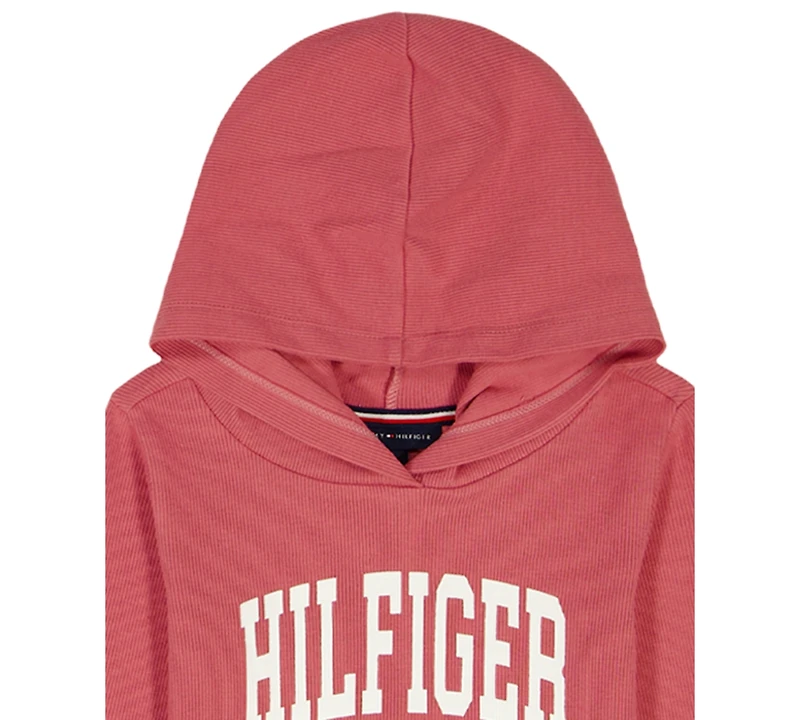 Tommy Hilfiger Toddler and Little Girls 2-Piece Hoodie Wide-Leg Pants Set