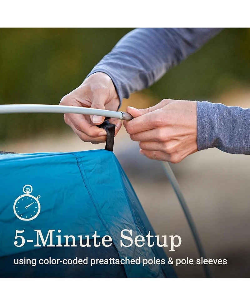 Coleman Skydome 6-Person Screen Room Camping Tent with Dark Room Technology