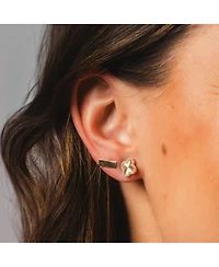 The Lovery Gold Bar Stud Earrings 14K Gold