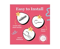 Lilly's Love Toddler Stuffed Animal Net Hammock, Jumbo Extra Large Corner Hanging Toy Storage Organizer, White, 2 Pack