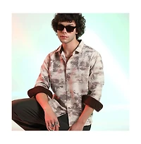 Campus Sutra Nonlinear-Tactile Shirt