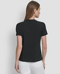 Dkny Women's Girls Dumbo Conversational Short Sleeve T-Shirt