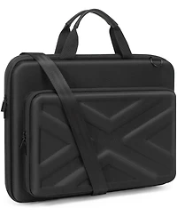 Mosiso Black Hard Shell Laptop Case - 15-15.6 Inch Computer Bag, Compatible with MacBook, Hp, Dell, Lenovo, Asus