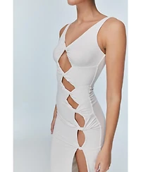 Jendue Us Women's Sara Dress - Elegant Cut-Out Maxi | Event Wear