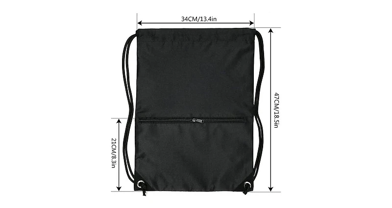 Urbanmax Drawstring Backpack Bag Sport Gym Sackpack