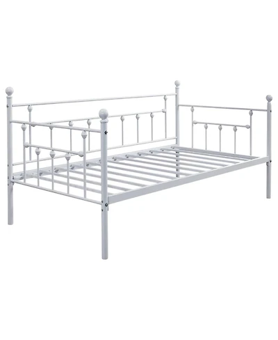 Slickblue Metal Daybed Frame with Farmhouse Design, Ideal for Cozy Living Spaces