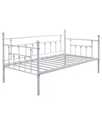Slickblue Metal Daybed Frame with Farmhouse Design, Ideal for Cozy Living Spaces