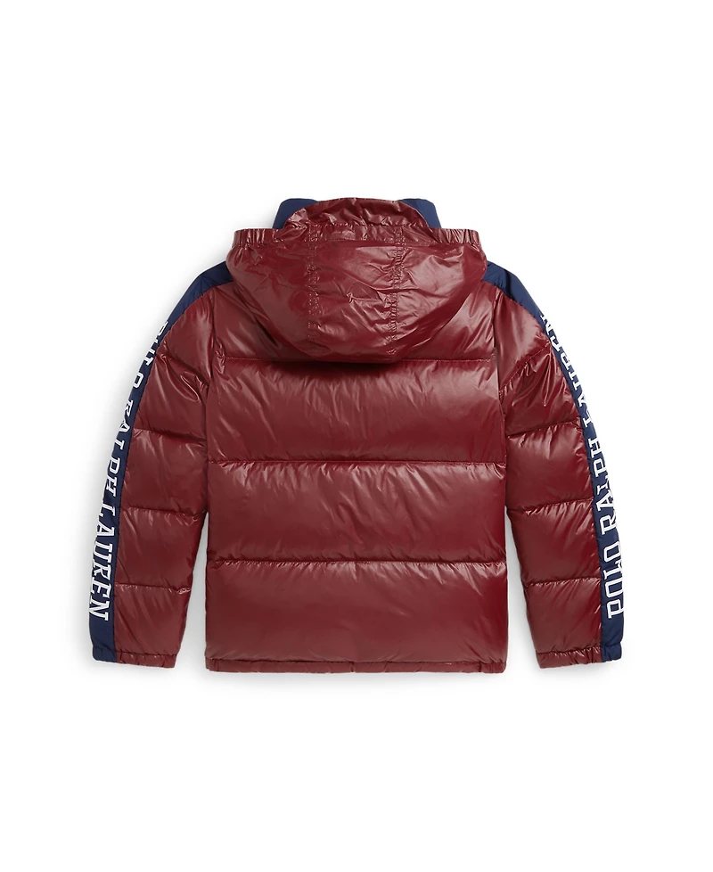 Polo Ralph Lauren Big Boys Logo Down Hooded Jacket