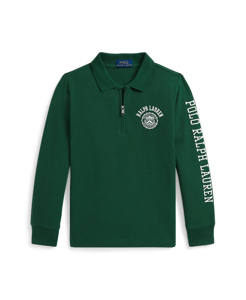 Polo Ralph Lauren Toddler and Little Boys Logo Cotton Mesh Shirt