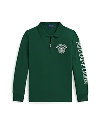 Polo Ralph Lauren Toddler and Little Boys Logo Cotton Mesh Shirt
