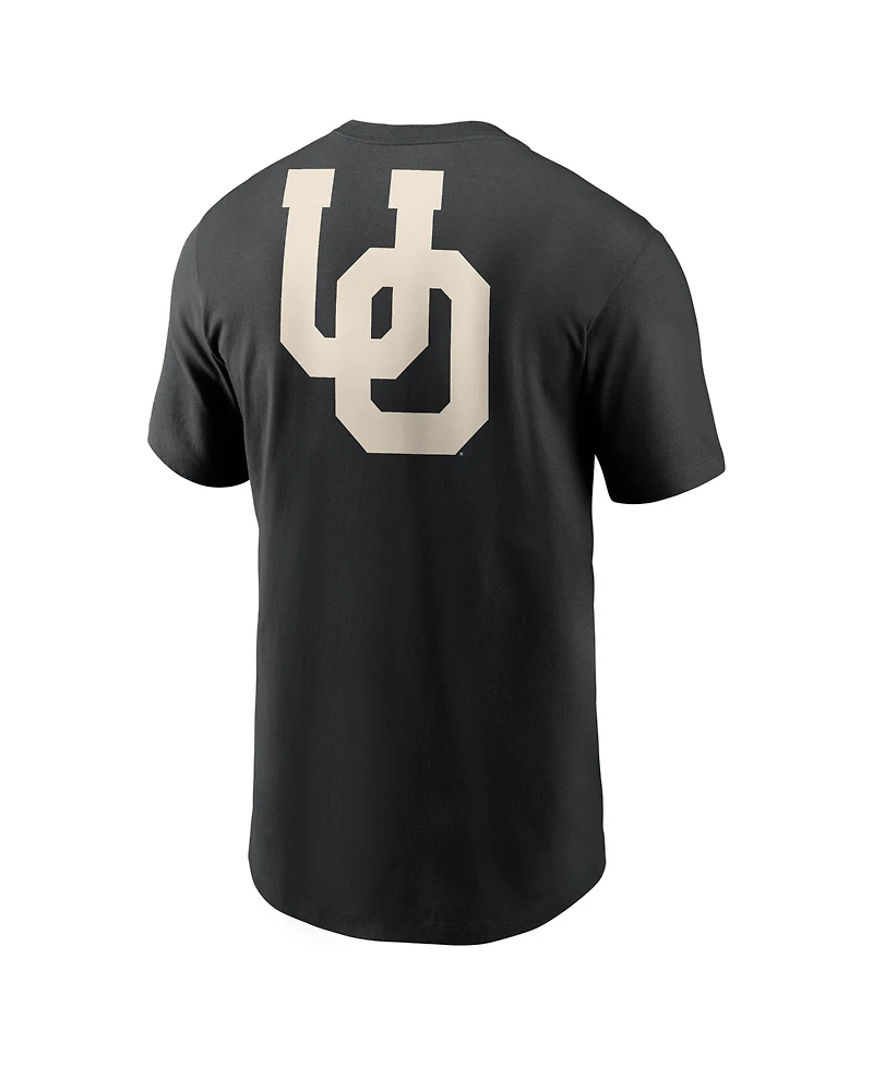 Nike Men's Black Oregon Ducks Fashion 2-Hit T-Shirt