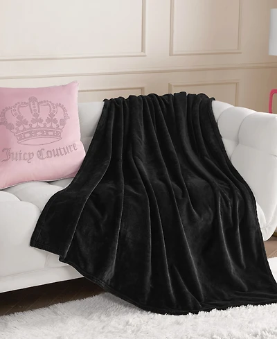 Juicy Couture Plush Throw, 50" x 70"