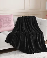 Juicy Couture Plush Throw, 50" x 70"