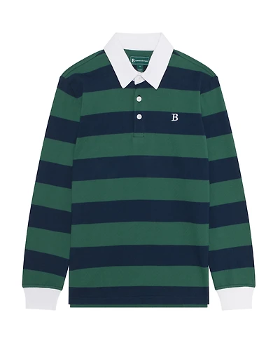 B By Brooks Brothers Big Boys Rugby Long Sleeve Polo Shirt