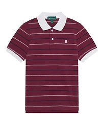 B By Brooks Brothers Big Boys Striped Short Sleeve Polo Shirt