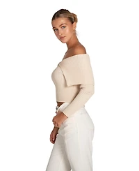 Belle & Bloom More Than Words Collared Knit Top