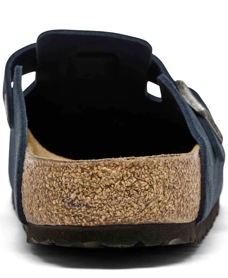 Birkenstock Men's Boston Suede Leather Birko-Flor Clogs from Finish Line