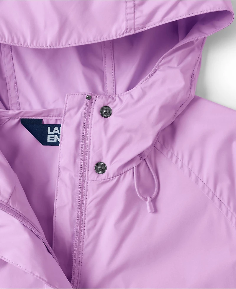 Lands' End Plus Packable Water Resistant Upf 50 Windbreaker Jacket