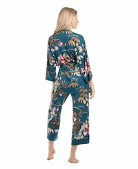 Linea Donatella Women's Knit Mihoko 3Pcs Travel and Sleep Pajama Set