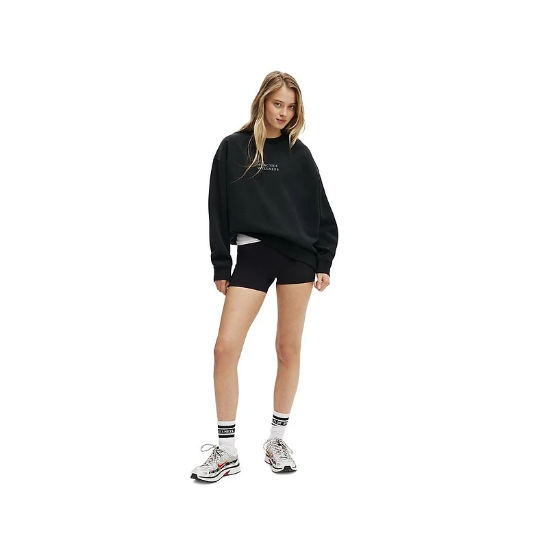 Cotton On Women's Active Plush Graphic Crew Sweatshirt