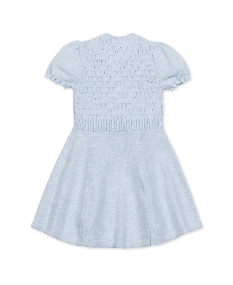 Hope & Henry Big Girls Organic Puff Sleeve Sweater Dress
