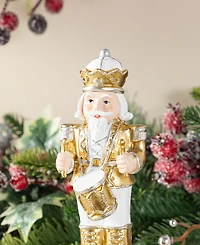 Glitzhome Christmas Resin Nutcracker Stocking Holders, Set of 2