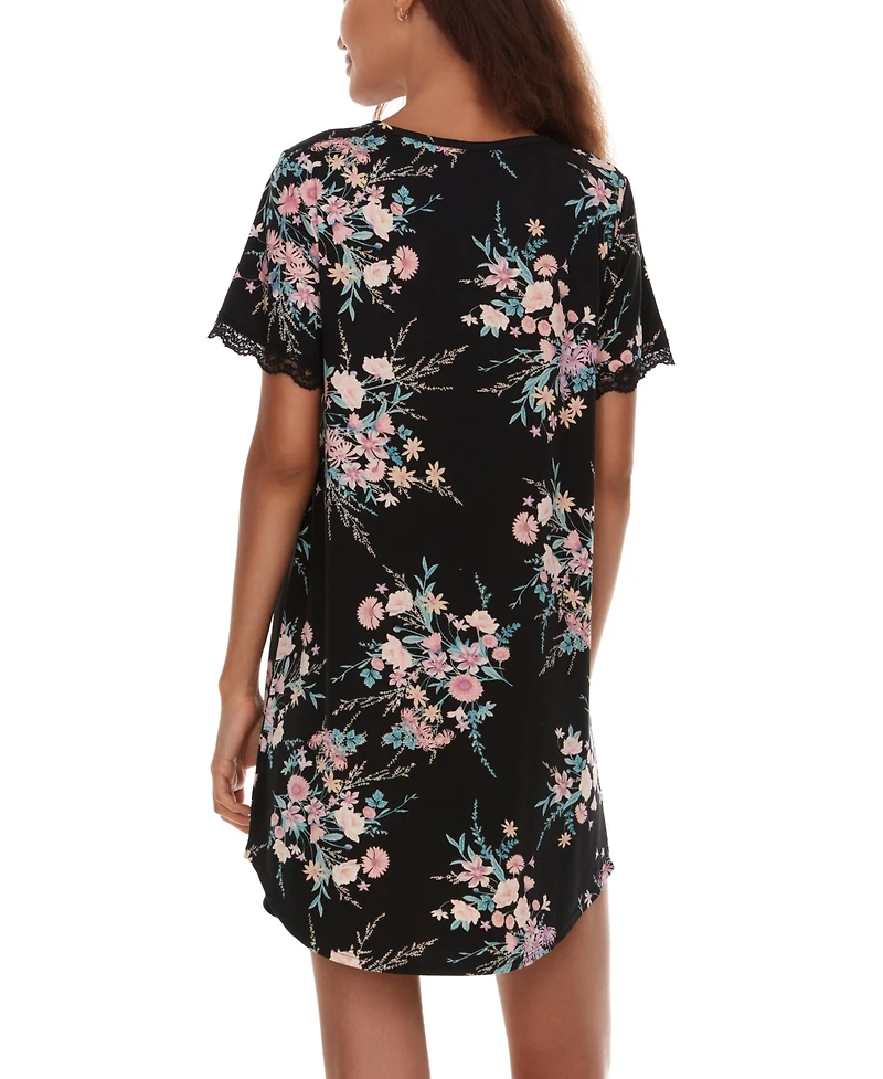 Flora by Nikrooz Women's Kathleen Short Sleeve Sleepshirt