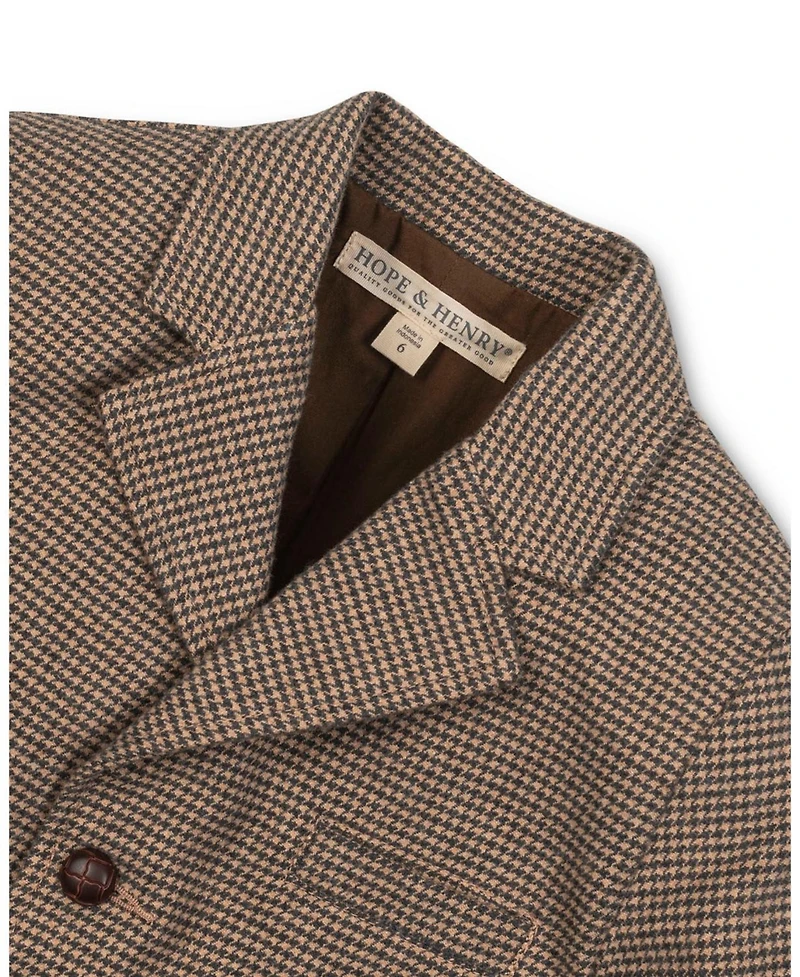 Hope & Henry Toddler Boys' Organic Brushed Cotton Suit Jacket