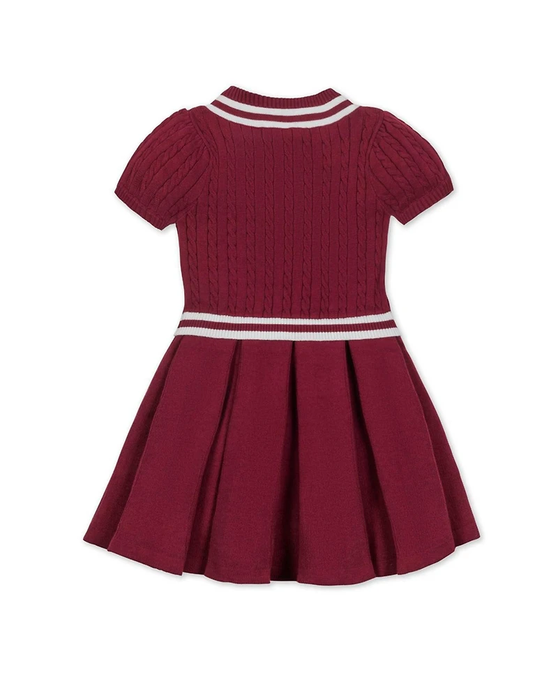Hope & Henry Toddler Girls' Organic Short Sleeve Cricket Sweater Dress