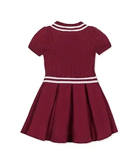 Hope & Henry Toddler Girls' Organic Short Sleeve Cricket Sweater Dress