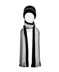 Kenneth Cole Reaction Men's 2-Piece Beanie and Ribbon Scarf Set