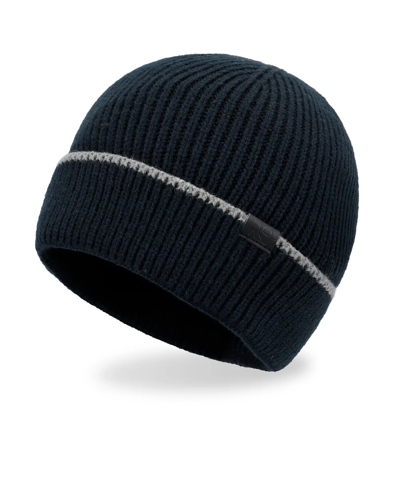 Kenneth Cole Reaction Men's 2-Piece Beanie and Ribbon Scarf Set