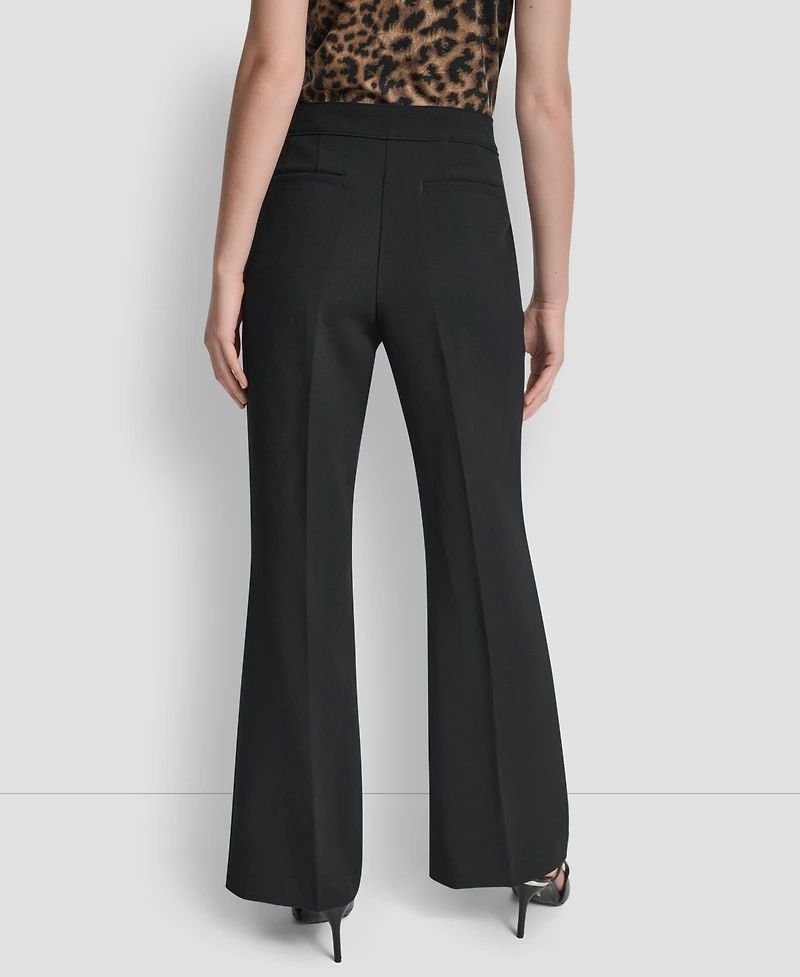 Dkny Women's Double Weave Wide Leg Pants