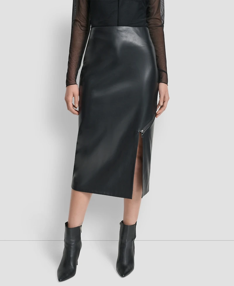 Dkny Women's Side Zip Pencil Midi Skirt