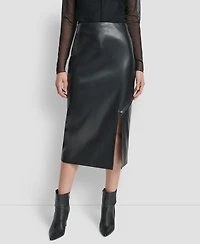 Dkny Women's Side Zip Pencil Midi Skirt