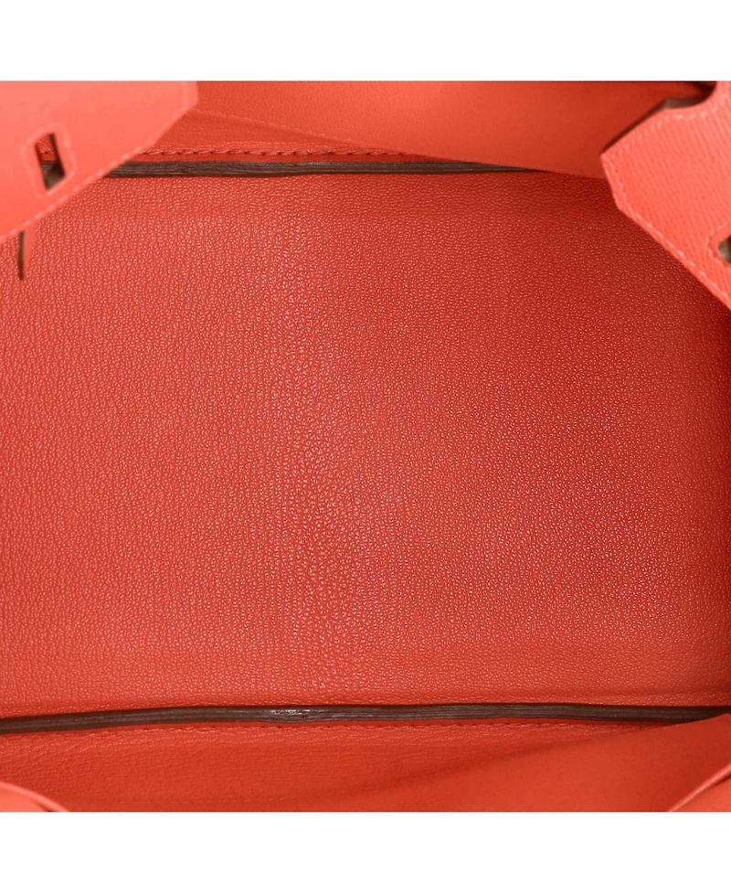 Pre-Owned Hermes Birkin 30 Handbag Pink Epsom with Palladium Hardware