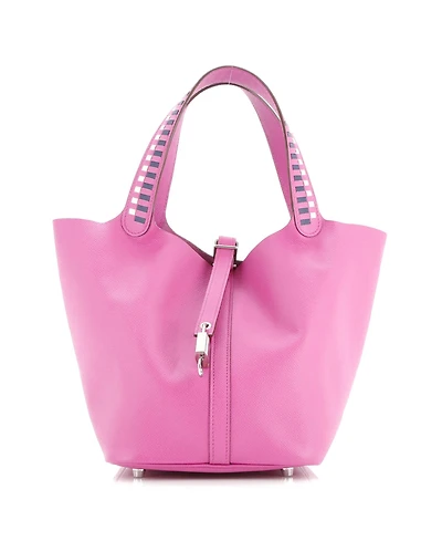 Pre-Owned Hermes Mm Picotin Lock Bag Tressage Epsom