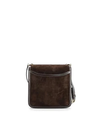 Pre-Owned Hermes 20 02 Shoulder Bag Doblis Suede with Evercalf