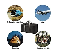 Travel Duffle Bag,96L Extra Large Duffel Bag Lightweight,Waterproof Duffel Bag for Men Women,Black