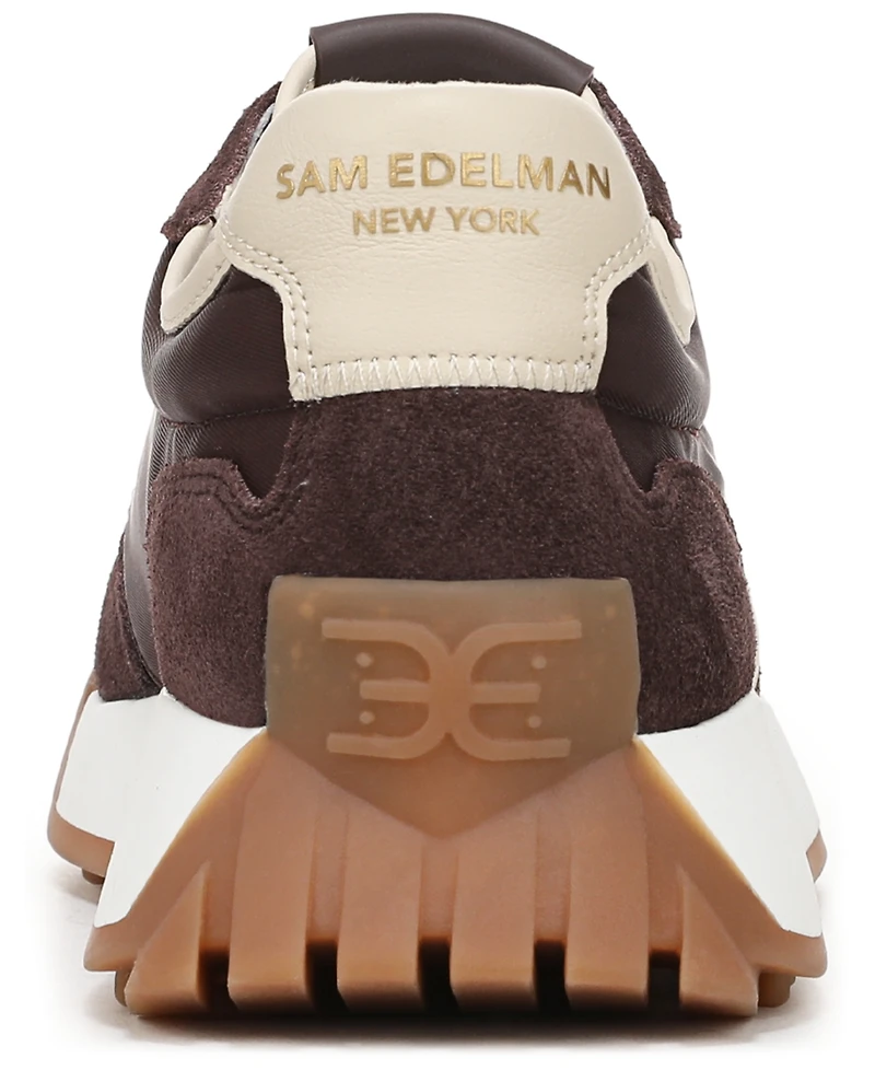 Sam Edelman Women's Langley Emblem Lace-Up Trainer Sneakers