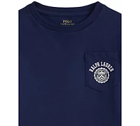 Polo Ralph Lauren Toddler and Little Boys Logo Cotton Jersey Pocket T-Shirt