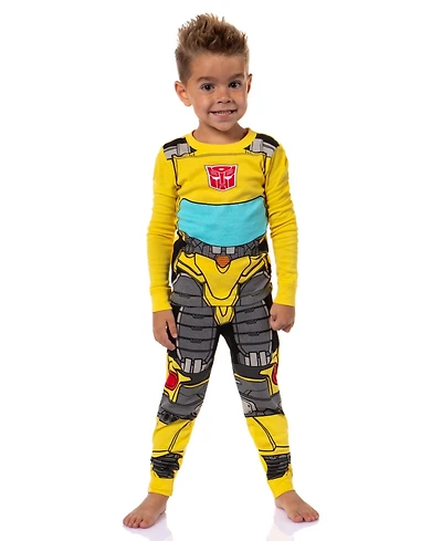 Transformers Toddler Boys' Bumblebee 2-Piece Tight Fit Long Sleeve Pajama Set