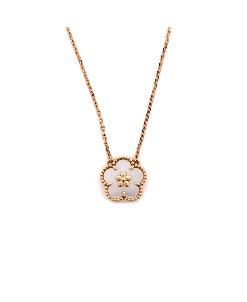 Pre-Owned Van Cleef & Arpels Lucky Spring Plum Blossom Pendant Necklace