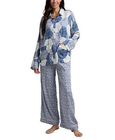Lily and Lionel London Women's Evie Long Sleeve Print Pajama Set