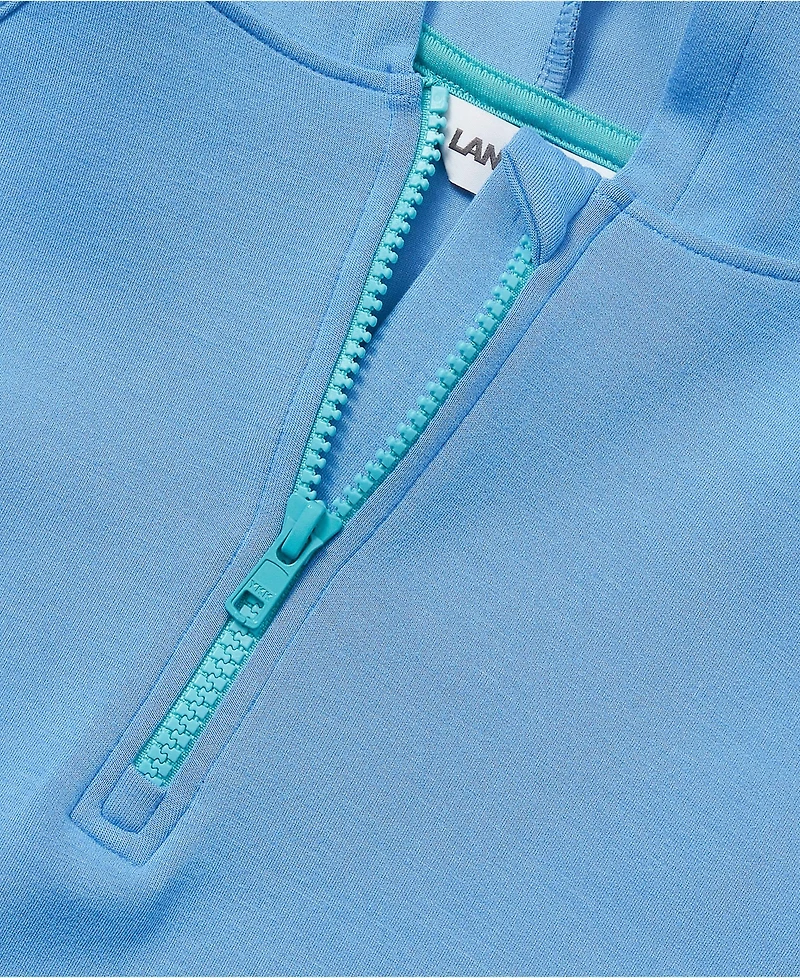 Lands' End Girls Active Quarter Zip Sweatshirt