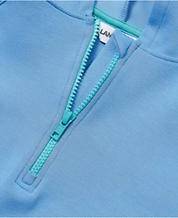 Lands' End Girls Active Quarter Zip Sweatshirt