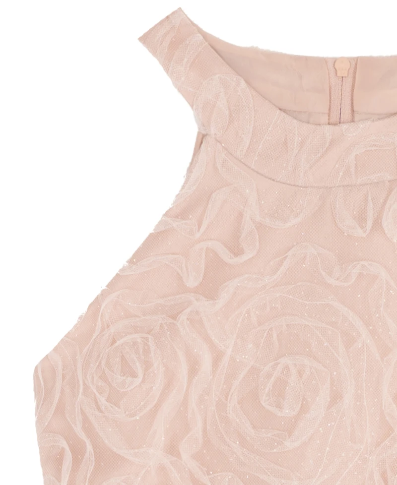 Rare Editions Big Girls Glitter Soutache Social Dress
